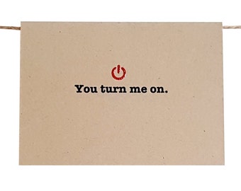 Turn Me On Card Etsy Turn Me On Card Etsy