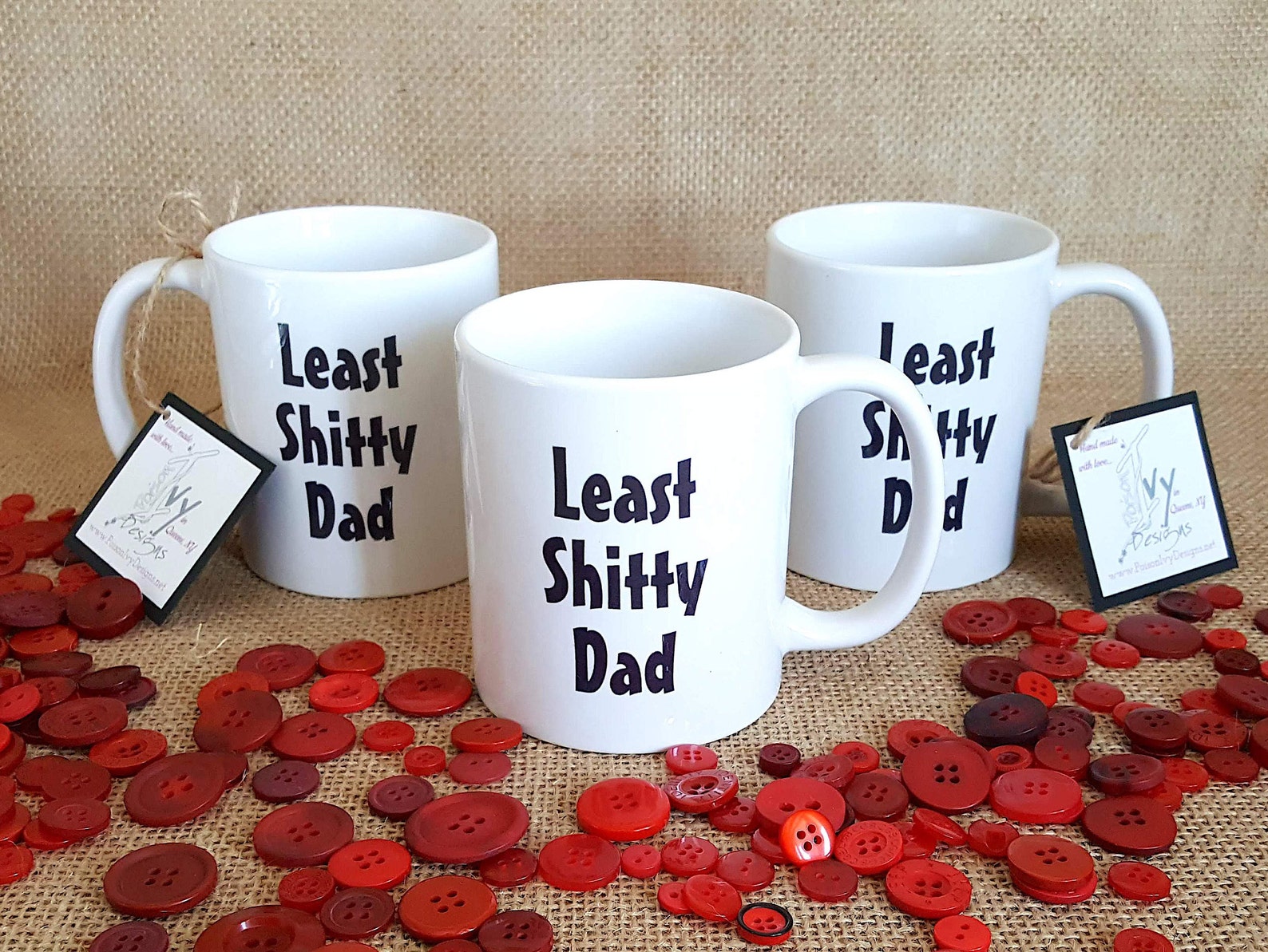 Funny Dad Gift Funny Dad Mug Funny Gift From Kids Gift for Dad Best Dad Gift Least Shitty Dad