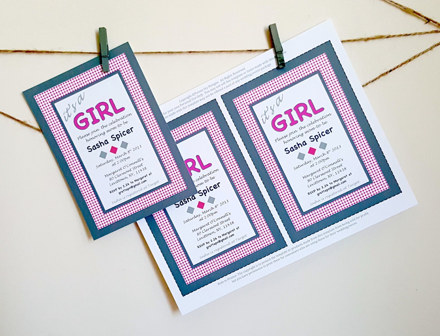 DIY Invitation Template Download Instantly EDITABLE TEXT - Etsy