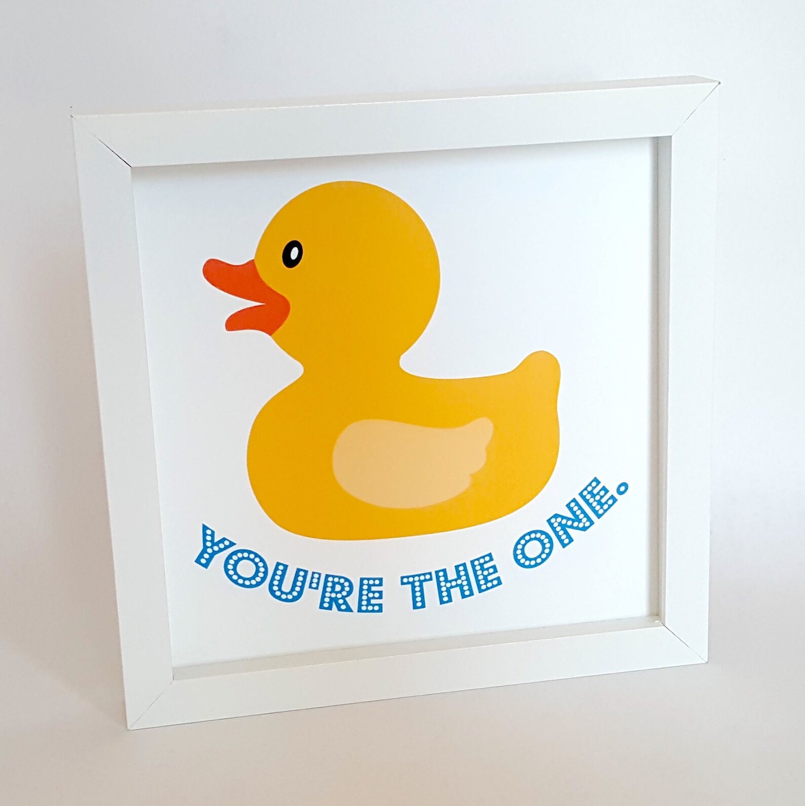 Rubber Duckie You're the One Digital Download Kid's Bathroom Sign