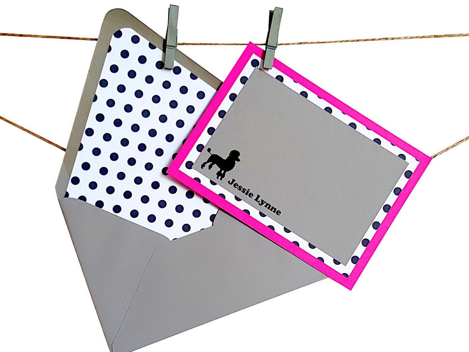 Dog Stationery With Lined Envelopes Custom Dog Stationery Etsy