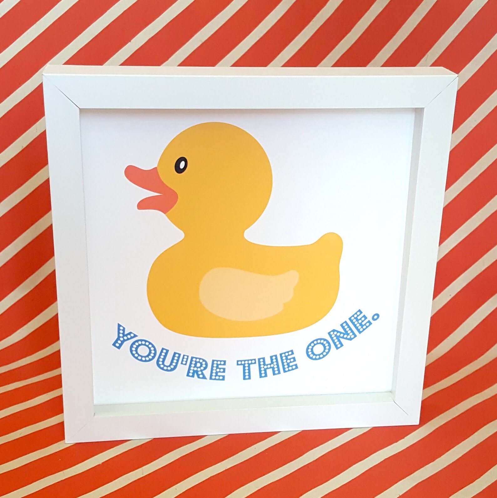 Rubber Duckie You're the One Digital Download Kid's Bathroom Sign