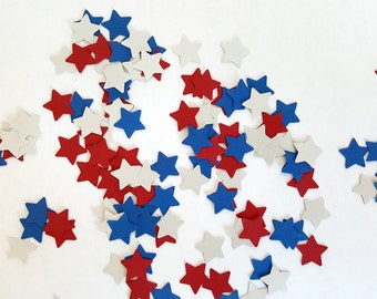 Star Confetti - July 4th Confetti - Red, white and blue confetti - Independence Day Confetti - Star Decor - Party Decor - Table Decorations