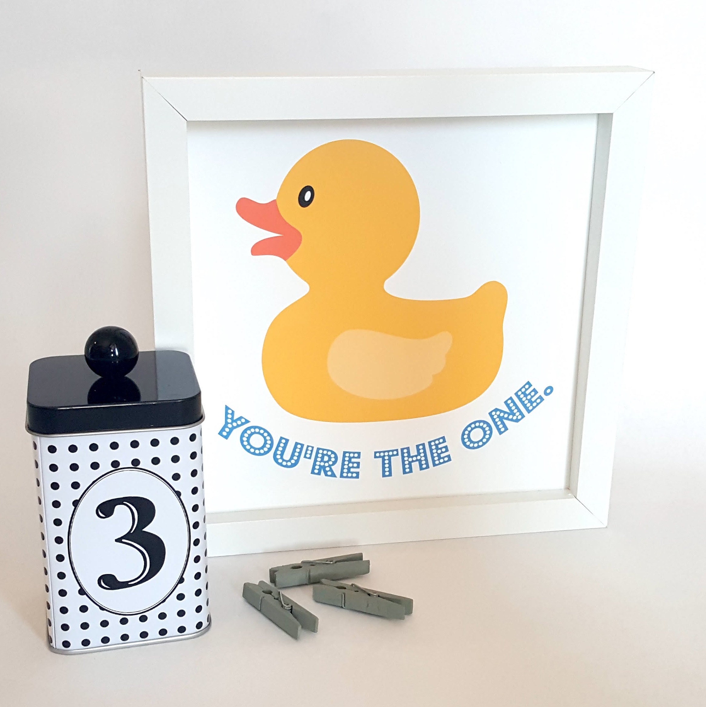 Rubber Duckie You're the One Digital Download Kid's Bathroom Sign Rubber Duck Download Valentine