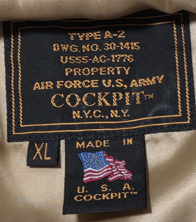 Authentic Cockpit 1945 Aviators Bomber Jacket Reproduction - Etsy