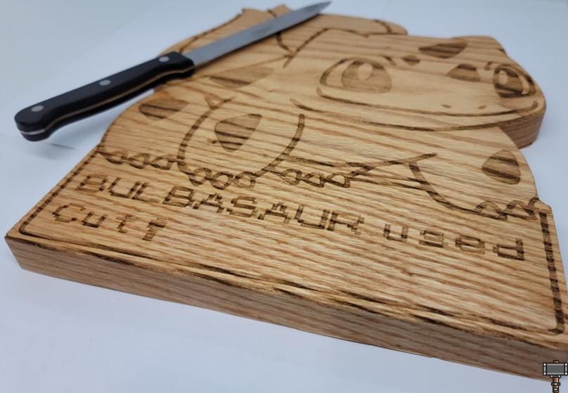Chopping Board Math Game Bulbasaur Cutting Board Game Chopping Block Serving Platter Game ...