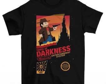 The Dark Tower NES cover T-Shirt Unisex Cotton Adult Stephen King Retro Halloween 2026