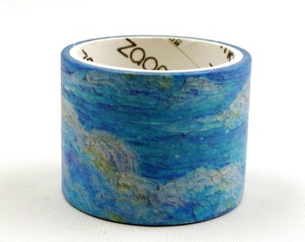 Blue Sky - Oil Painting Style - Japanese Washi Masking Paper Tape - 30mm wide - 3.3 yard