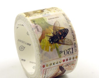 Insect - Japanese Washi Masking Tape - 25mm wide - 5.5 yard