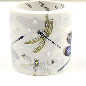 libellules - Japanese Washi Masking Tape - 40mm wide - 3.3 yard