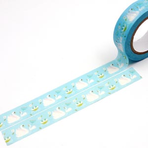 Swan - Japansk Washi-maskeringstejp - 15 mm bred - 11 Yard bild 5