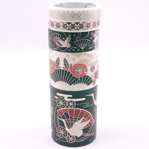 Chinese decoratie 23 - Japanse Washi-afplakbandset - 5 rollen - 2,2 yard
