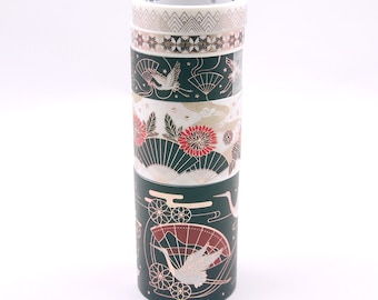 Chinese decoration 23 - Japanese Washi Masking Tape Set - 5 rolls - 2.2 yard