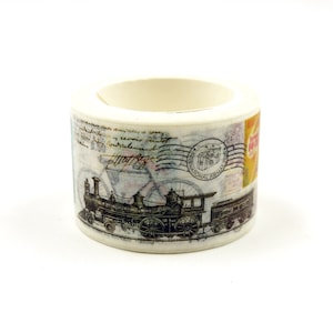 80 dagen over de hele wereld - Japanse Washi Masking Tape - 30mm breed - 7.6 Yard