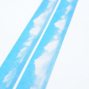 Blue Clouds - Ruban de masquage japonais en Washi - 7,6 yards