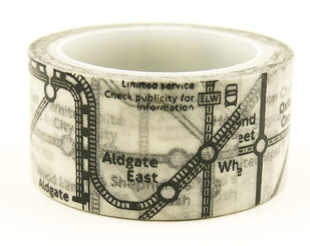 London Underground Japanese Washi Masking Tape 20mm Wide Etsy