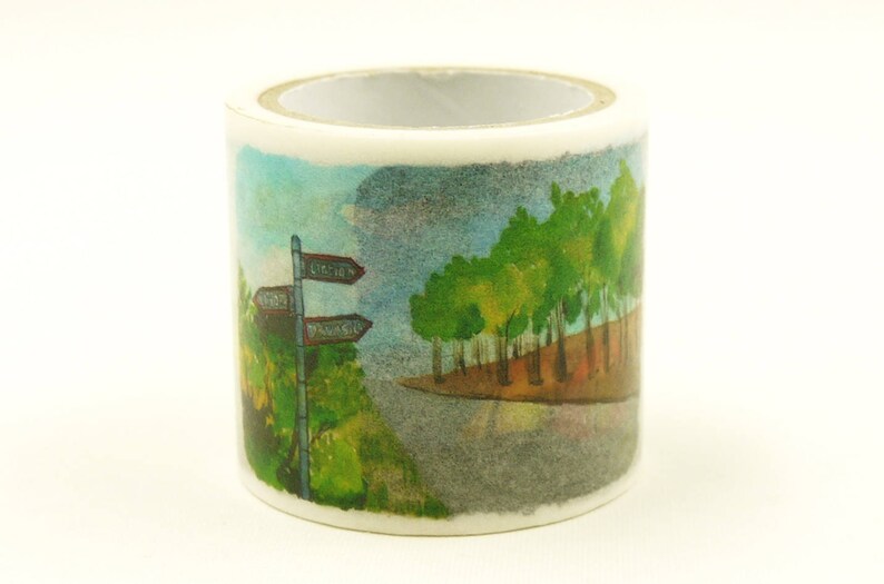 40mm wide 5.5 yard Trail Japanese Washi Masking Tape