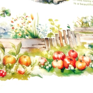 Green Food - Ruban de masquage japonais en Washi - 70 mm de large - 2,2 yards