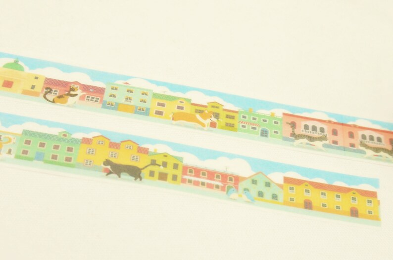 5.5 yard Japanese Washi Masking Tape Cat Street