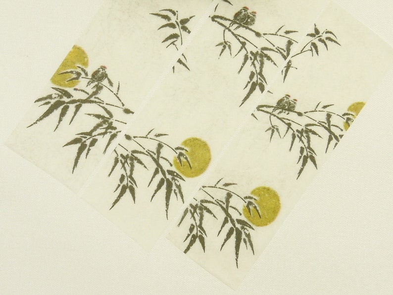 Japanese Washi Masking Tape 7.6 Yards 30mm wide Autumn moon