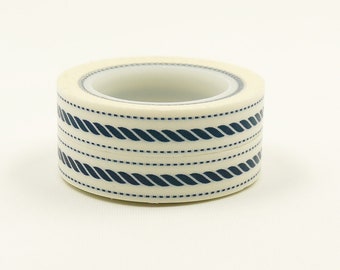cuerda azul - Cinta de enmascaramiento Washi japonesa - 10 mm de ancho - 11 yardas