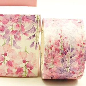 Wisteria 08 - Nastro adesivo giapponese Washi - 30 mm di larghezza - 7,6 yard