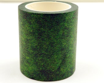 Grass Background - Japanese Washi Masking Tape - 50mm wide - 11 yard