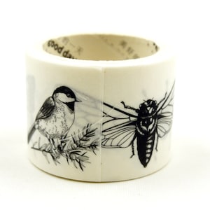 VOGELS & DE BUGS - Japanse Washi Masking Tape - 30 mm breed - 3,3 meter