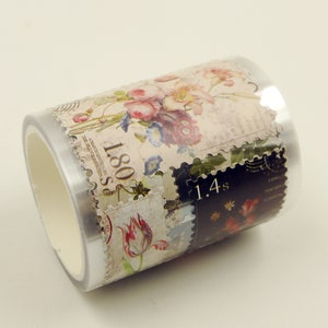 Bloem - Die-Cutting Stamp Series - Japanse Washi Masking Tape - 50 mm breed - 2,2 Yard