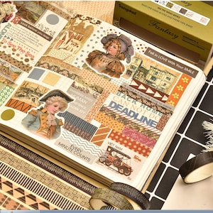Applied Arts 01 - Japanese Washi Paper Tape Set - 10mm wide - 2.2 yard - 10 rolls
