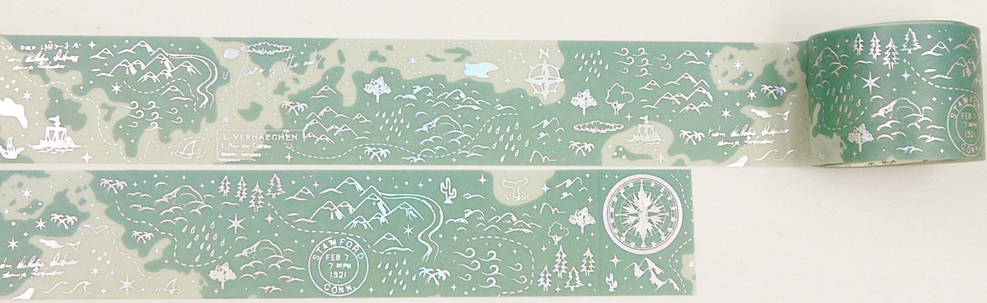 Nautical Chart - Japanese Washi Masking Tape - 30mm Wide - 3.3 Yard - Etsy