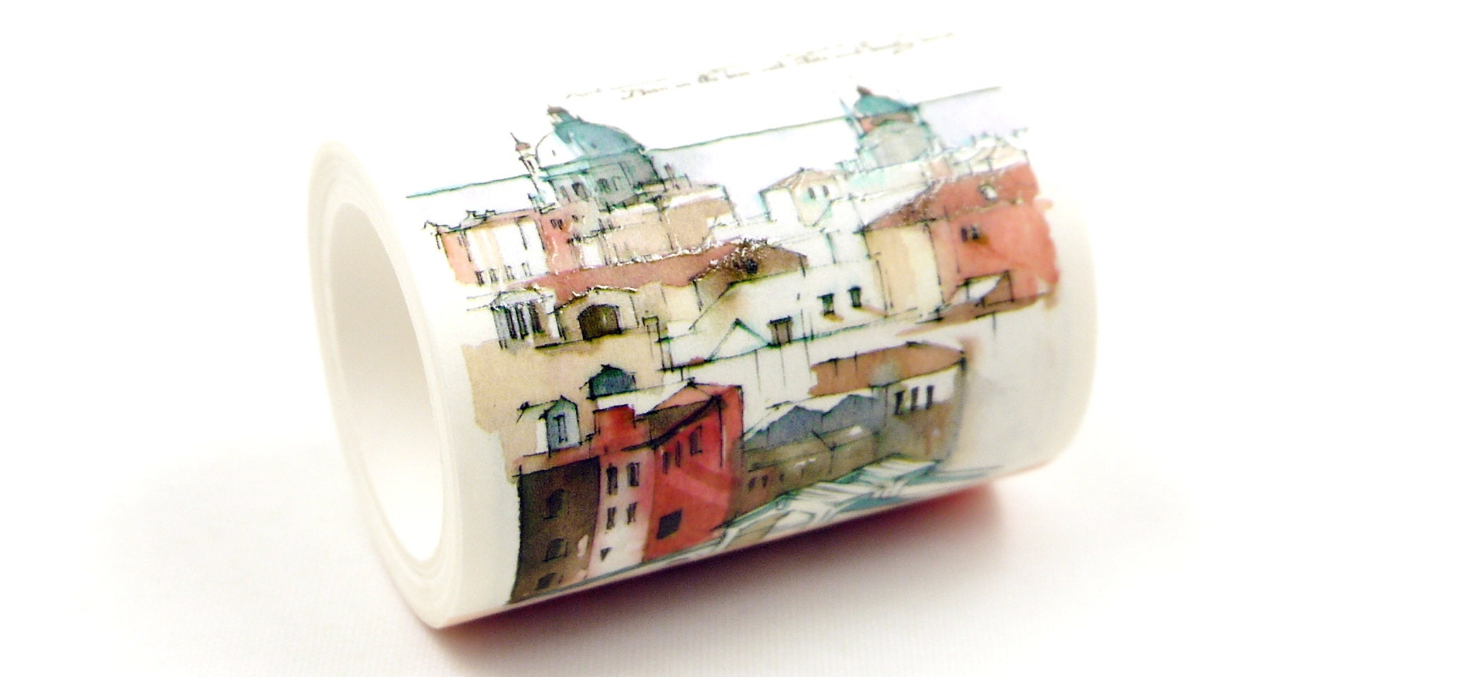Layered Classic Town Houses Washi, Planner Tapes