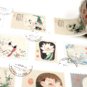 Inktschilderijstempel - Japanse Washi-afplaktape - 35 mm breed - 7,6 Yard