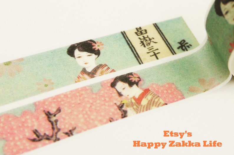 Taisho Romance 02 - Japanese Washi Masking Tape - 11 yards Taisho Romance 02 - Japanese Washi Masking Tape - 11 yards