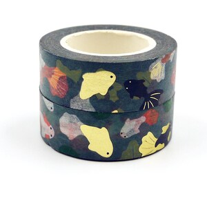 Goldfish 02 - Japanese Washi Paper Masking Tape - 15mm wide - 5.5 yard - 1 roll