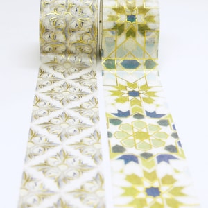 Glitter - Japanse boxset Washi maskingtape - 30 mm breed - 5,5 yard - 2 rollen
