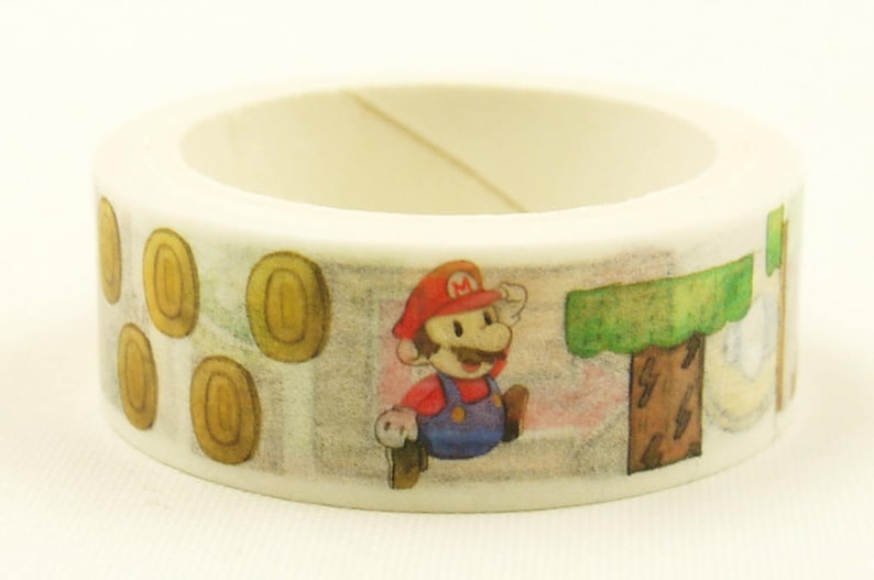 Mario - Japanese Washi Masking Tape - 5.5 yard photo