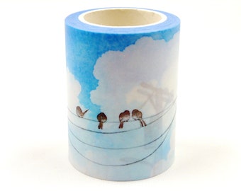 Tranquil Day - Japanese Washi Masking Tape - 50mm Wide - 5.5 Yard - No discount