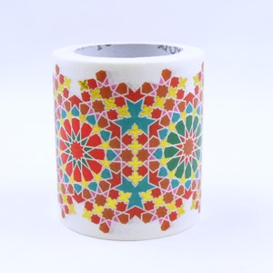 Arabisch Mozaïek Rood - Japanse Washi Masking Tape - 50mm Breed - 5,5 yard - geen korting
