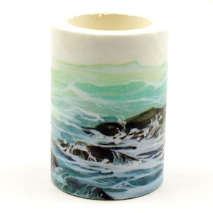 Sea Shore - Seria tła - Taśma maskująca japońska Washi - 50 mm szerokości - 2,2 jarda