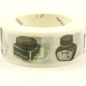 Ink - Japanese Washi Masking Tape - 7.6 yard
