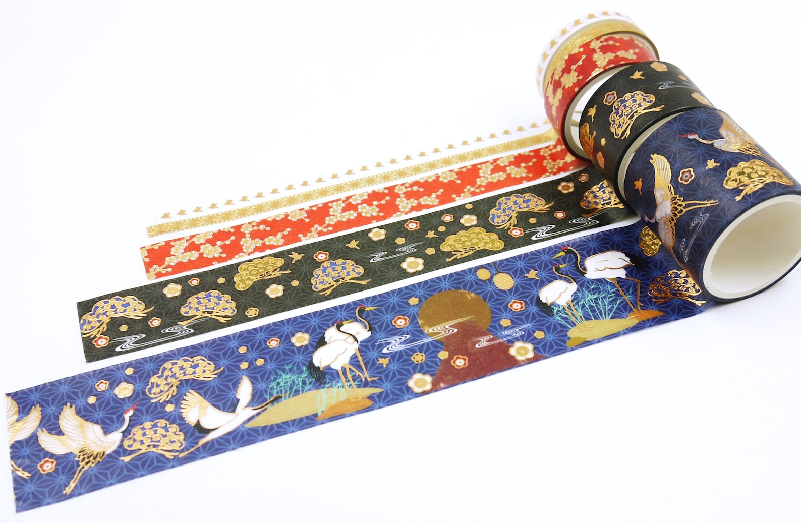 Kamakura 08 Japanese Washi Masking Tape Set 5 Rolls 2.2 Etsy