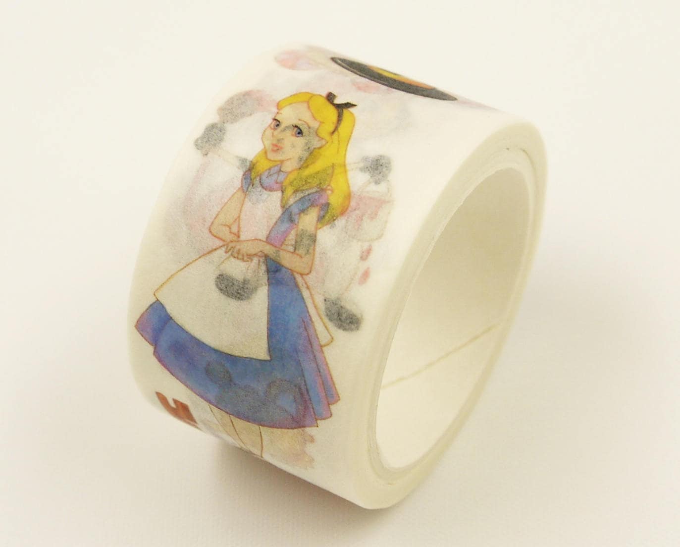 不思議の国のアリス - 和紙マスキングテープ - 幅25mm - 5.5ヤード