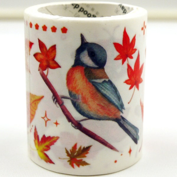 Autumn Song - Japanese Washi Paper Sticker Tape - 50mm wide - 3.3 Yard
