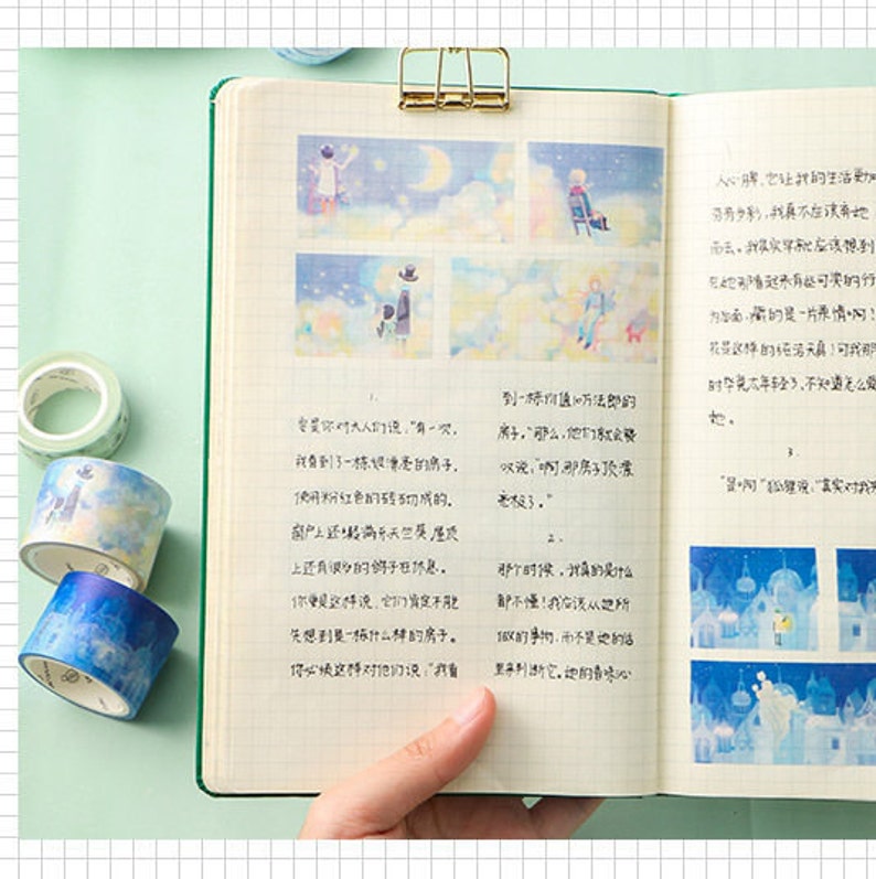 Japanese Washi Masking Tape Cloud atlas 5.5 yard 30mm wide