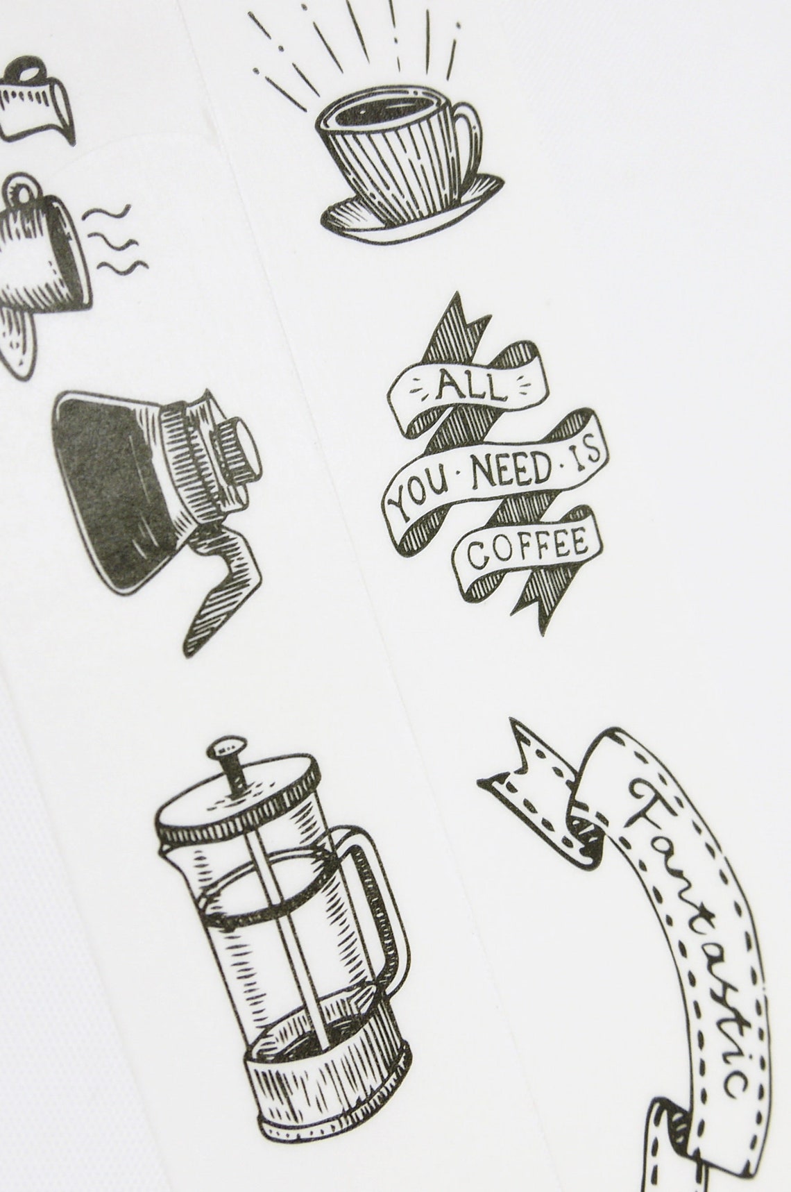 Best Coffee Japanese Washi Masking Tape 30mm Wide 11 Etsy