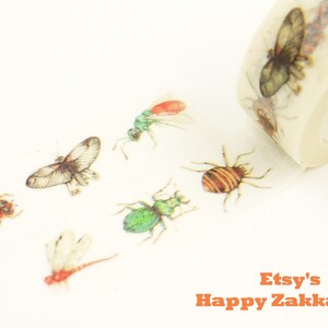 Bug - Japanse washi-afplaktape - 15 mm breed - 11 yard