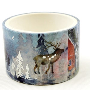 Rendieren - Japanse Washi Masking Tape - 25 mm breed - 2,2 meter