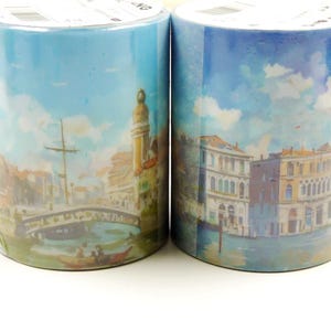 Venice Bella - Set di nastri adesivi Washi giapponesi - 50 mm di larghezza - 2,2 iarde - 2 rotoli