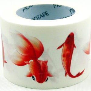 Fish 02 - Japanse washi-afplaktape - 28 mm breed - 5,5 yard